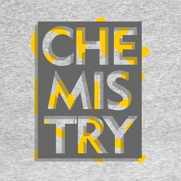 3d effect scrambled letter of chemistry by Typography Dose